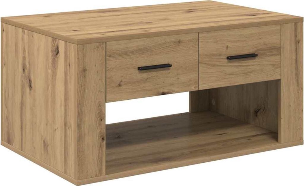 vidaXL Couchtisch Artisan-Eiche 80 x 50 x 40 cm Holzwerkstoff