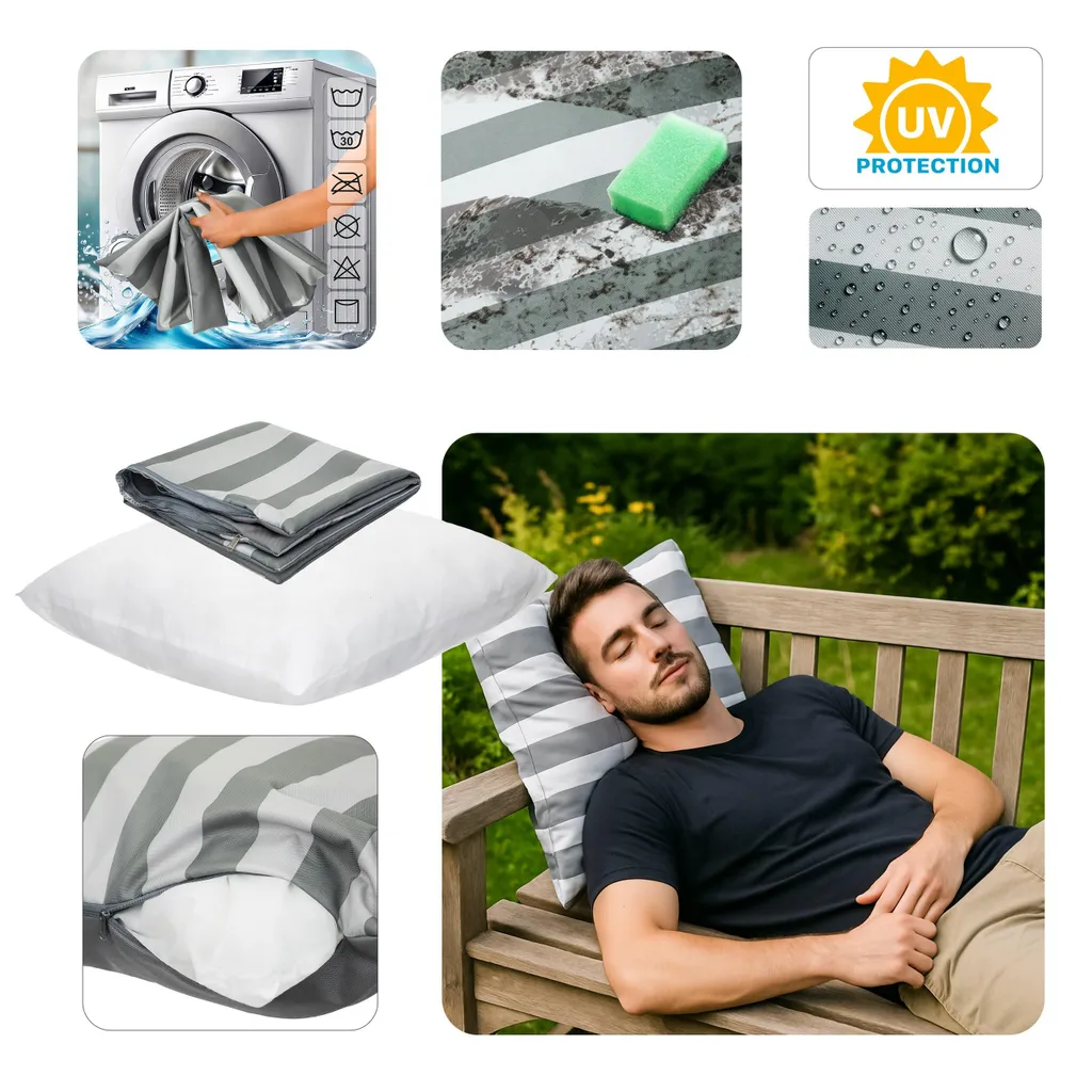Cuscino da Giardino 50x50 Impermeabile Verona PillowPrim Sfoderabile - 10