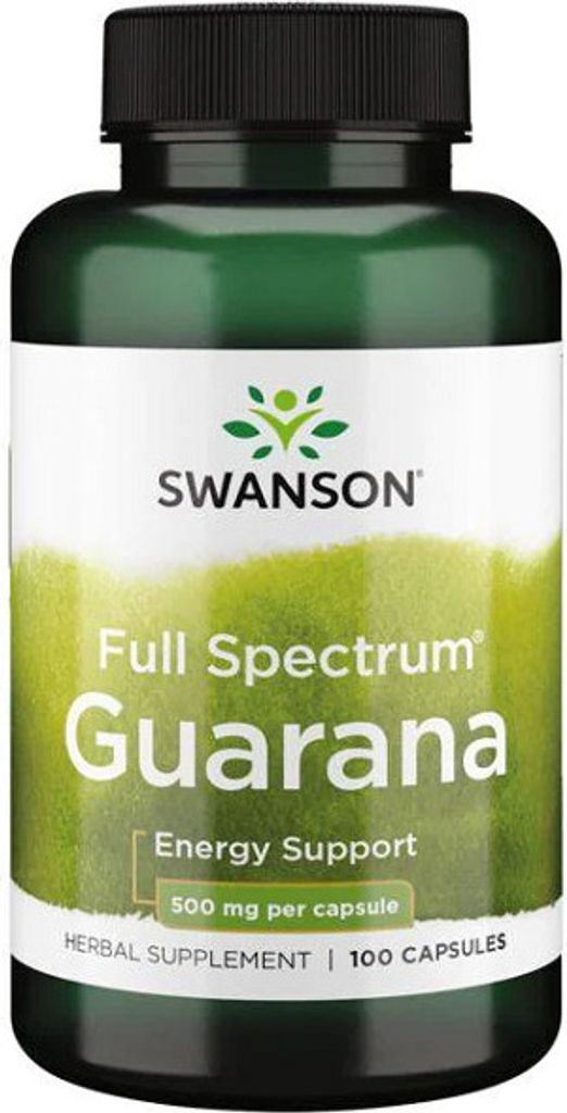 Guarana 500 mg 100 Kapseln Swanson Health Products Obrázek produktu 