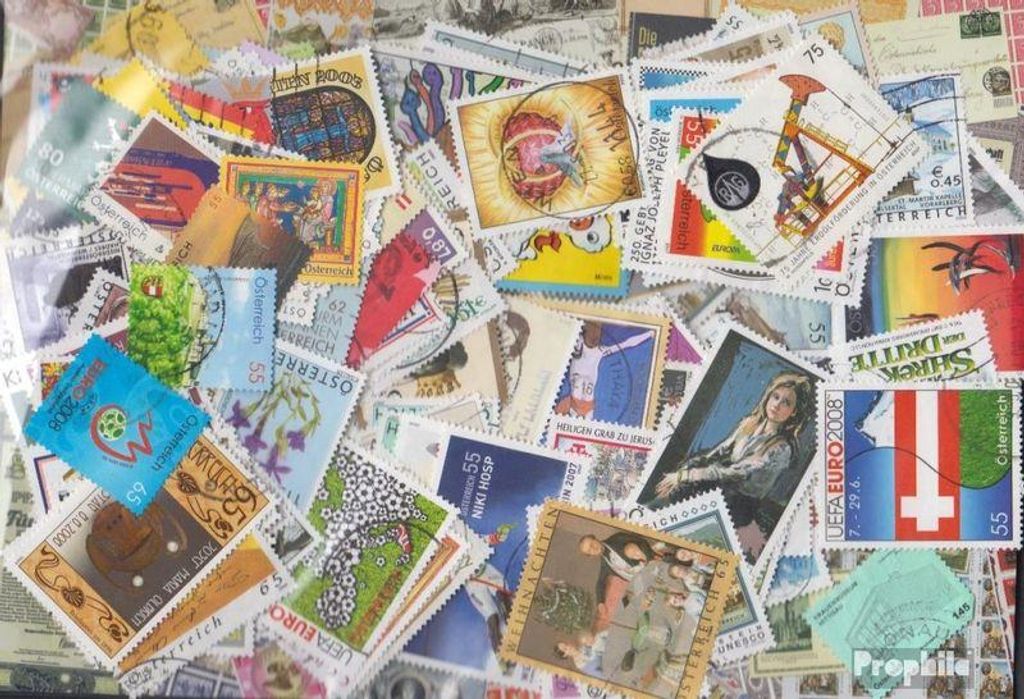 Briefmarken Österreich ab 2001 200 verschiedene Marken Produktbild 