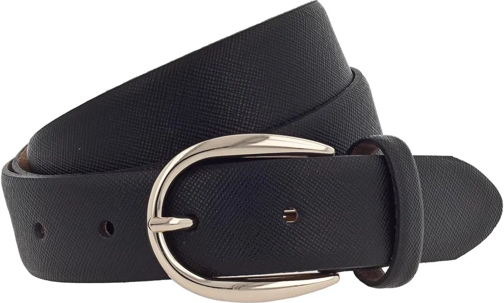 Cintura Nera Vanzetti Pelle 30mm W90 - Accessorio Essential Urban