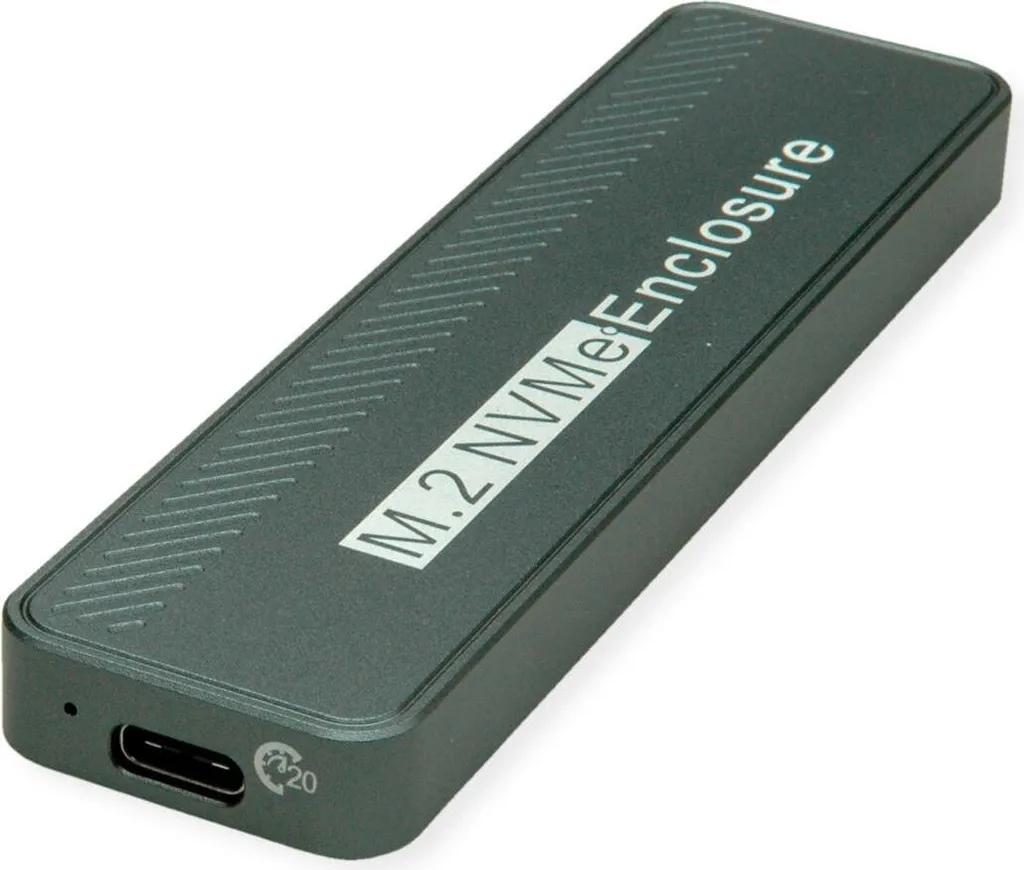 VALUE SSD-Box USB3.2 Gen2x2 NVME 20Gbps - Case Esterno Premium Tipo C