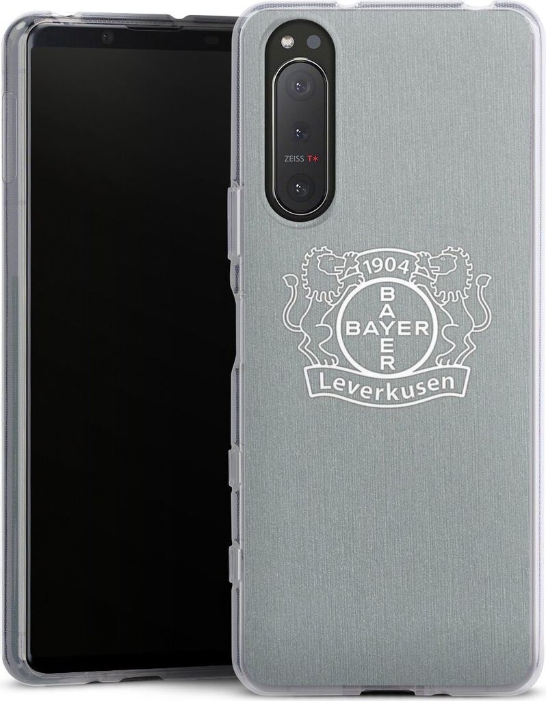 DeinDesign Handyhülle für Sony Xperia 5 II Silikon Hülle Case Smartphone Schutzhülle Bayer 04 Leverkusen Offizielles Lizenzprodukt Wappen
