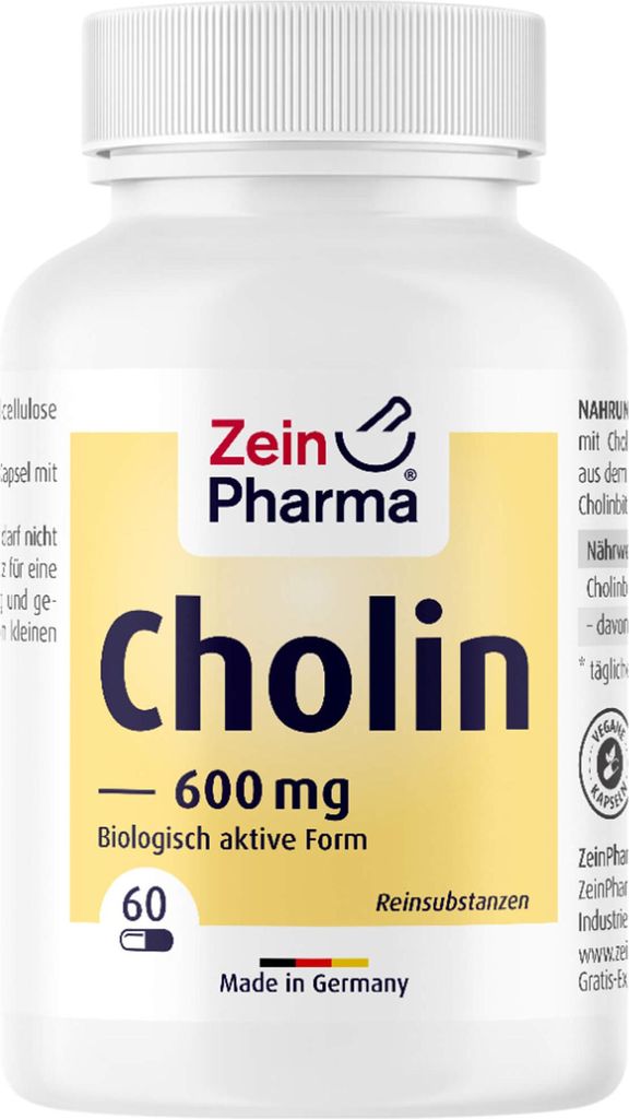 ZeinPharma Cholin 600 mg Kapseln, 60 St. Kapseln