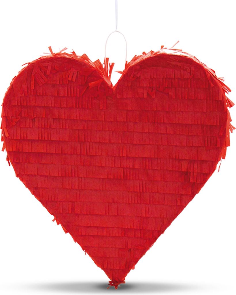 Pinata Herz rot Kinder Geburtstag Schlag-Pinata 36 x 37 cm Produktbild 