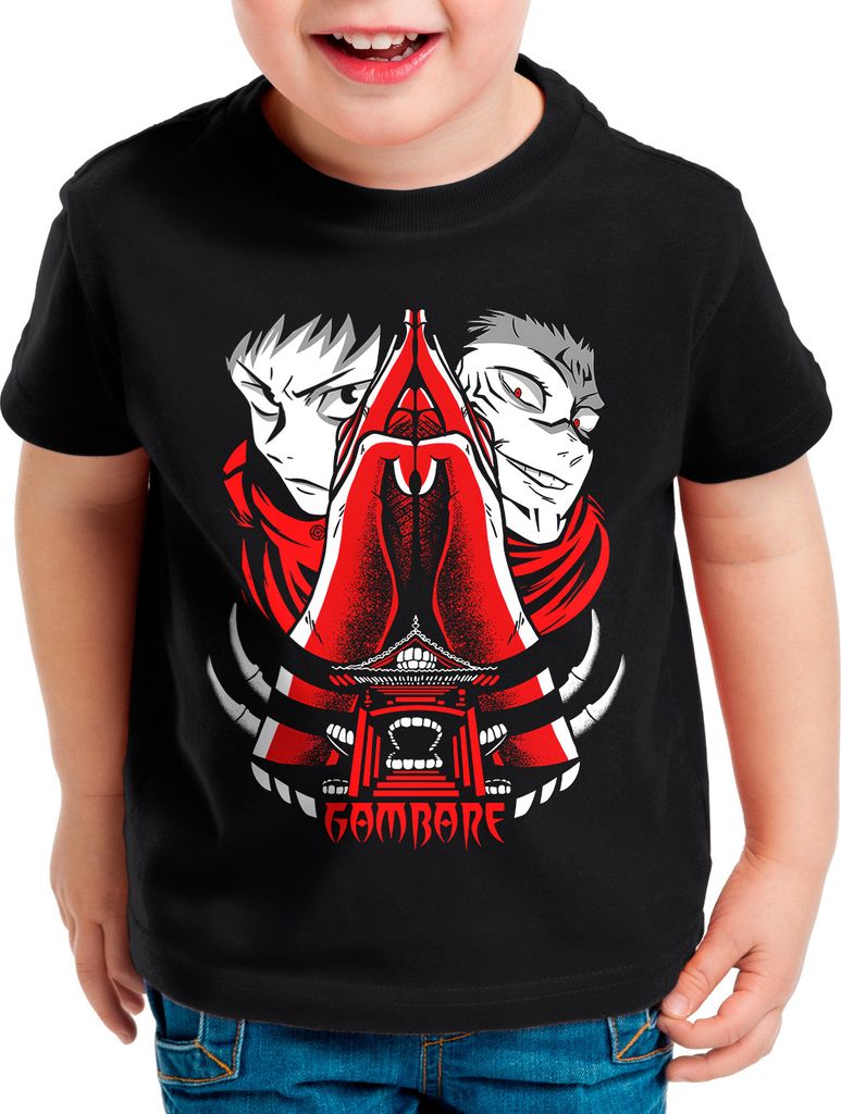 BaumwolleCloud Sukuna Villain Kinder T-Shirt anime japan manga