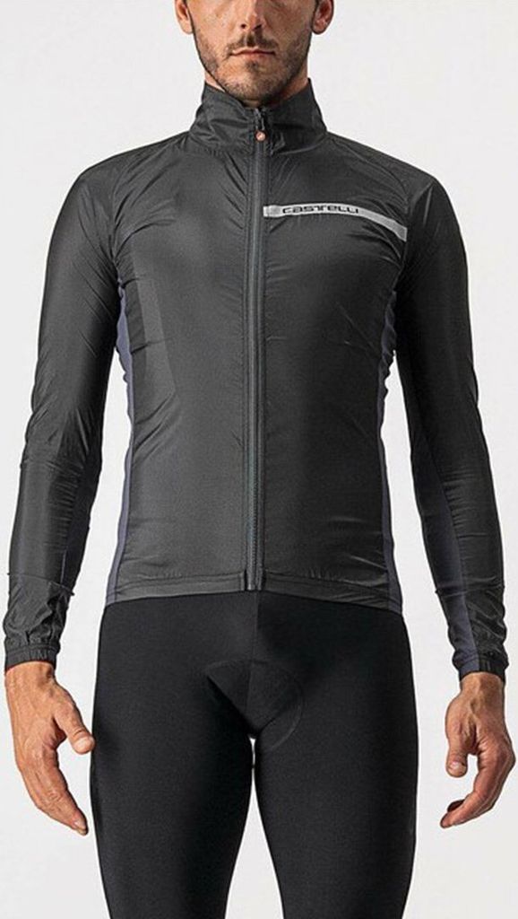Castelli Squadra Stretch Jacke Light Black/Dark Gray 3XL
