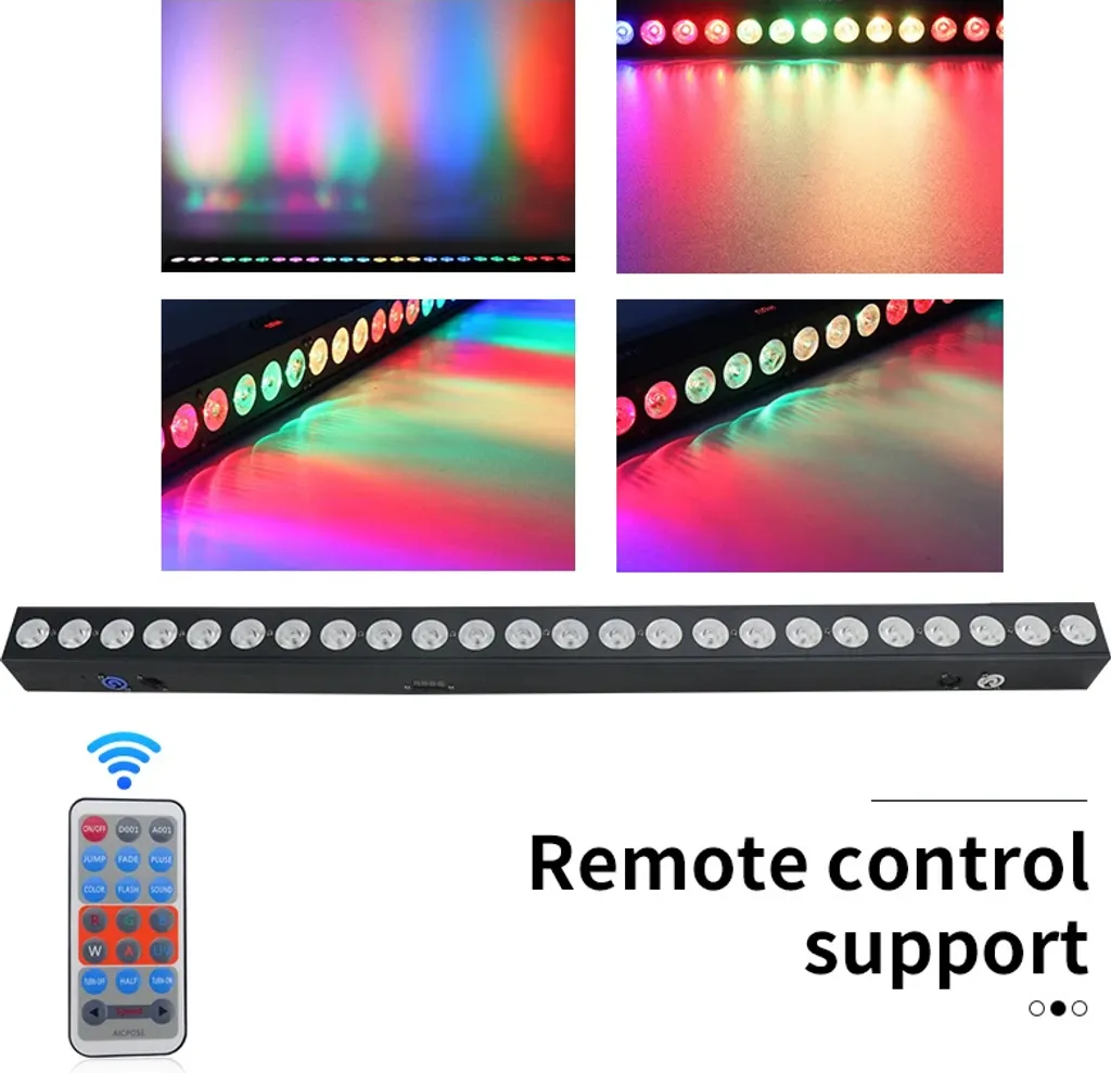 Projecteur LED RGBW 24 x 3W Puissance 80W pour Effet Lèche-mur Mural