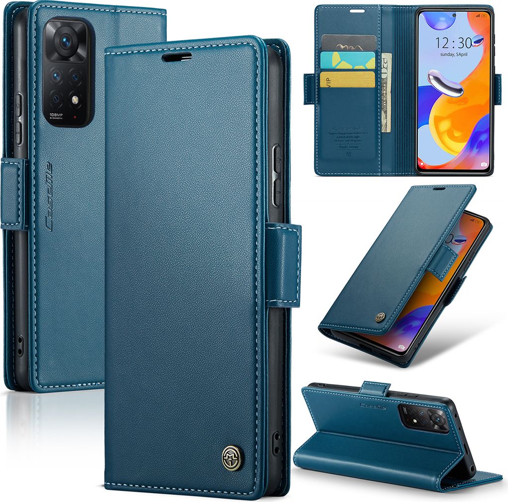 Redmi Note 11 Pro Housse, étui en cuir portefeuille Image du produit 