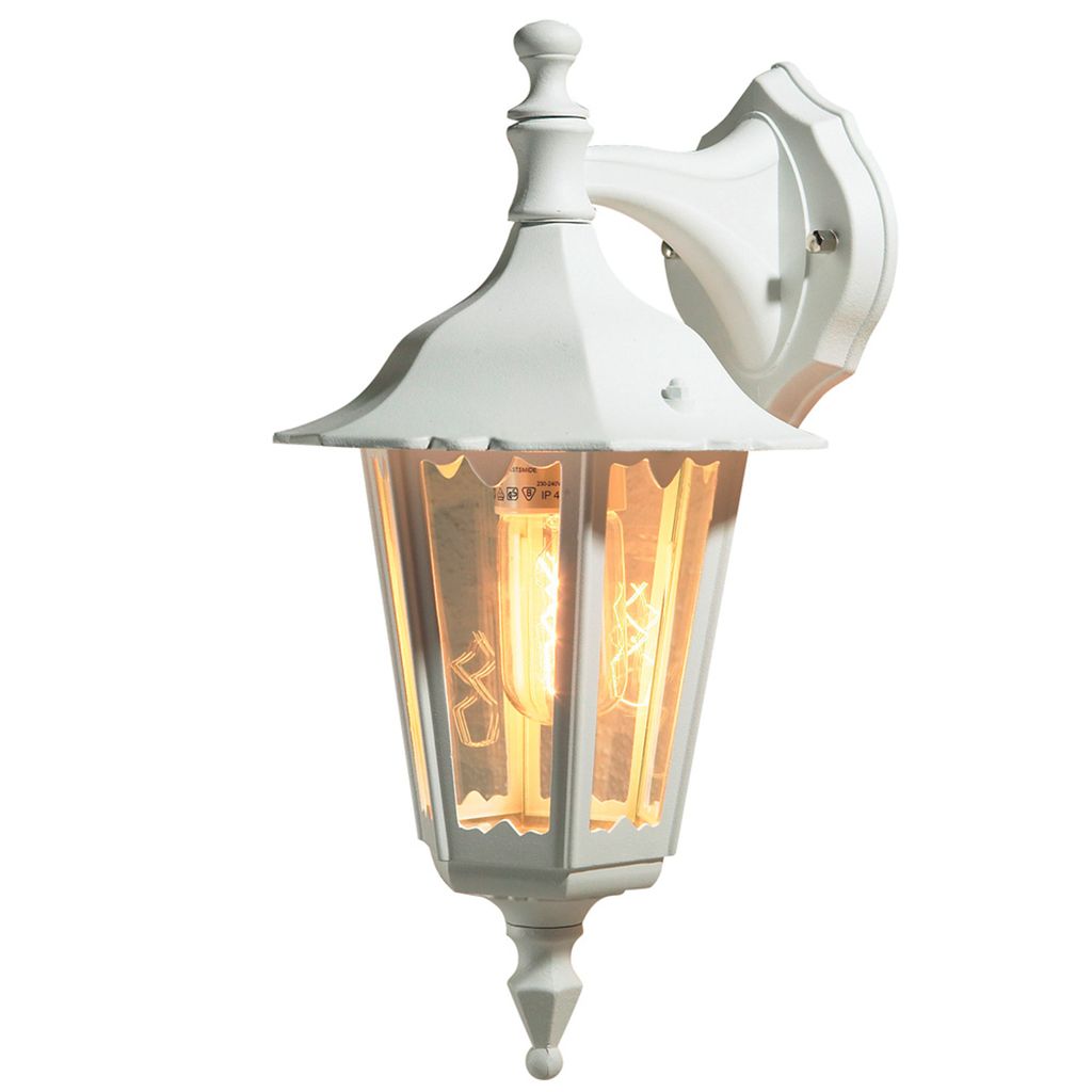 Applique Konstsmide Firenze in alluminio laccato bianco con Immagine del prodotto 