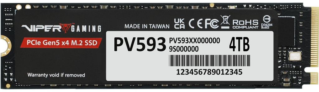 SSD Patriot Viper PV593 M.2 PCI-E Gen5 x4 NVMe2 4 TB