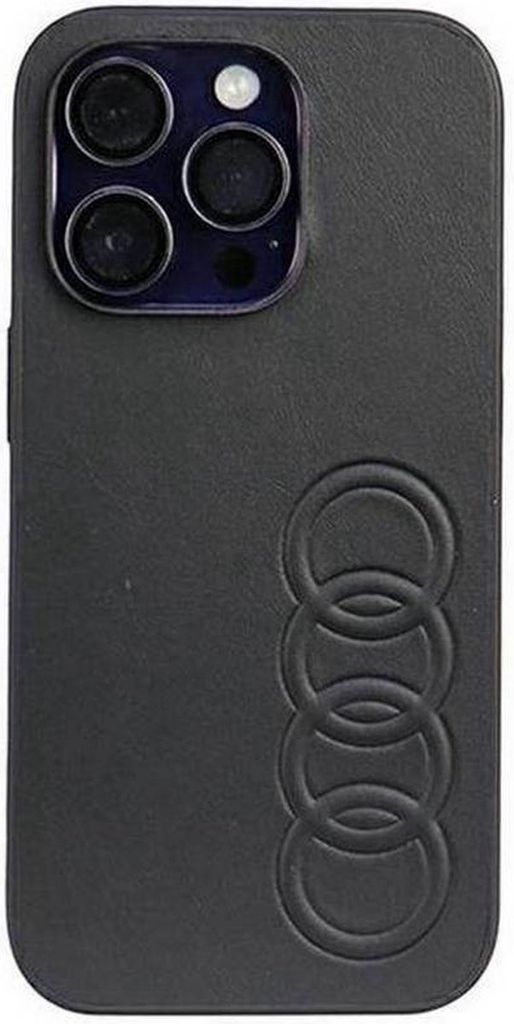 Audi Kunstleder - iPhone 14 Pro Hülle (Schwarz) Produktbild 