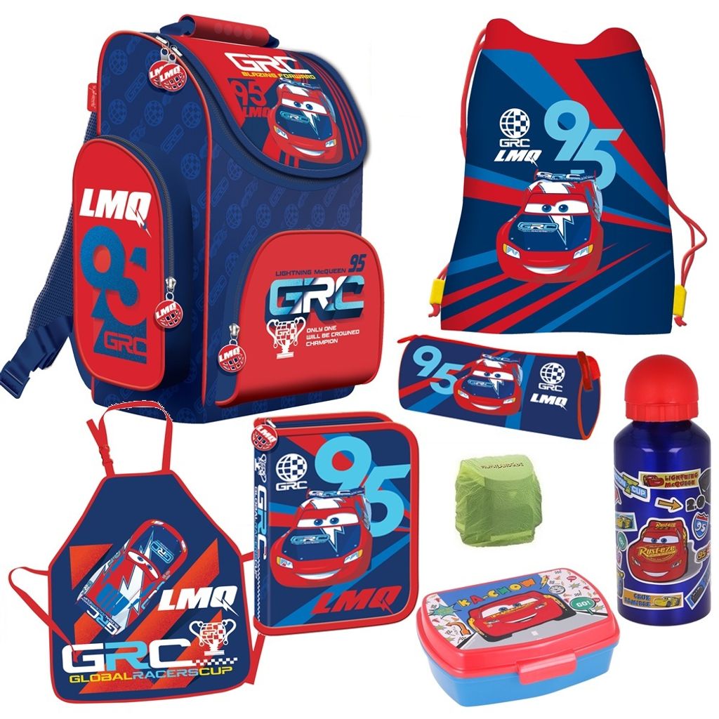 Jungen Schulranzen 1. Klasse Tornister Disney Cars Produktbild 