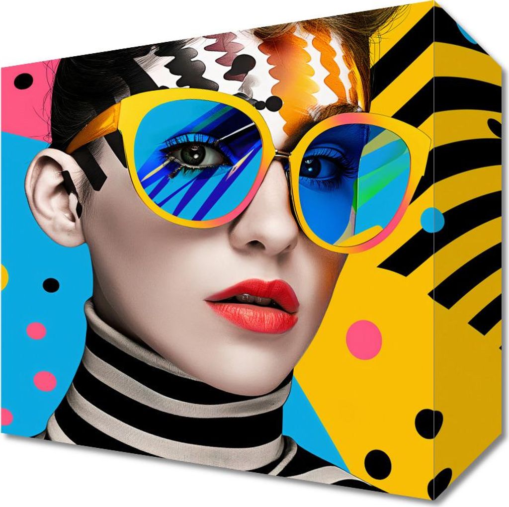 Bild 20x20cm Blick der Farbigen Seele