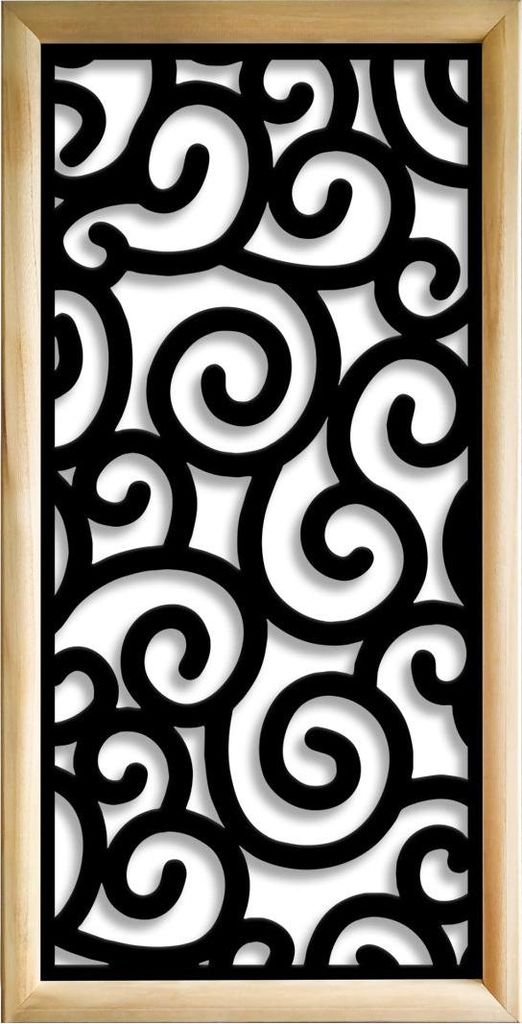 GHIRIGORI - Moduli Decorativi in holz e PVC 47x94 cm schwarz