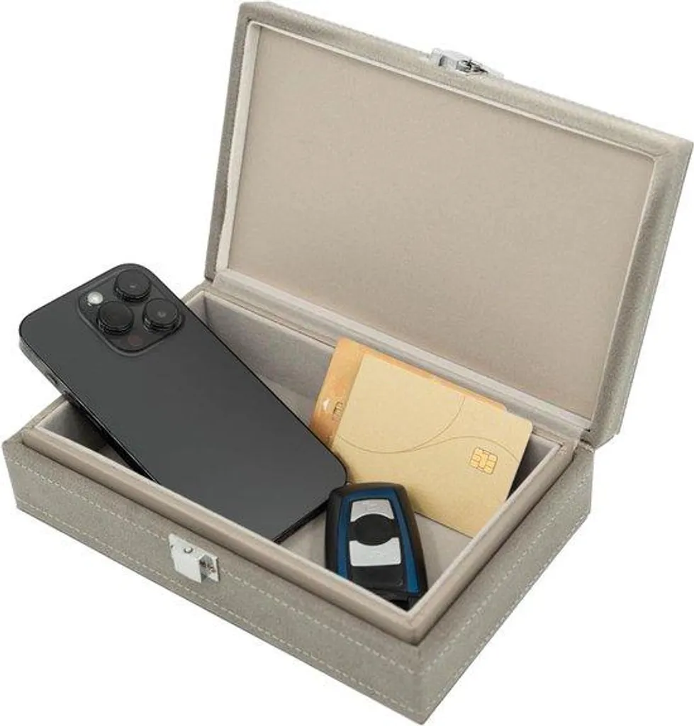 Protection clé voiture RFID Gris : Boîtier de sécurité pour maison et bureau