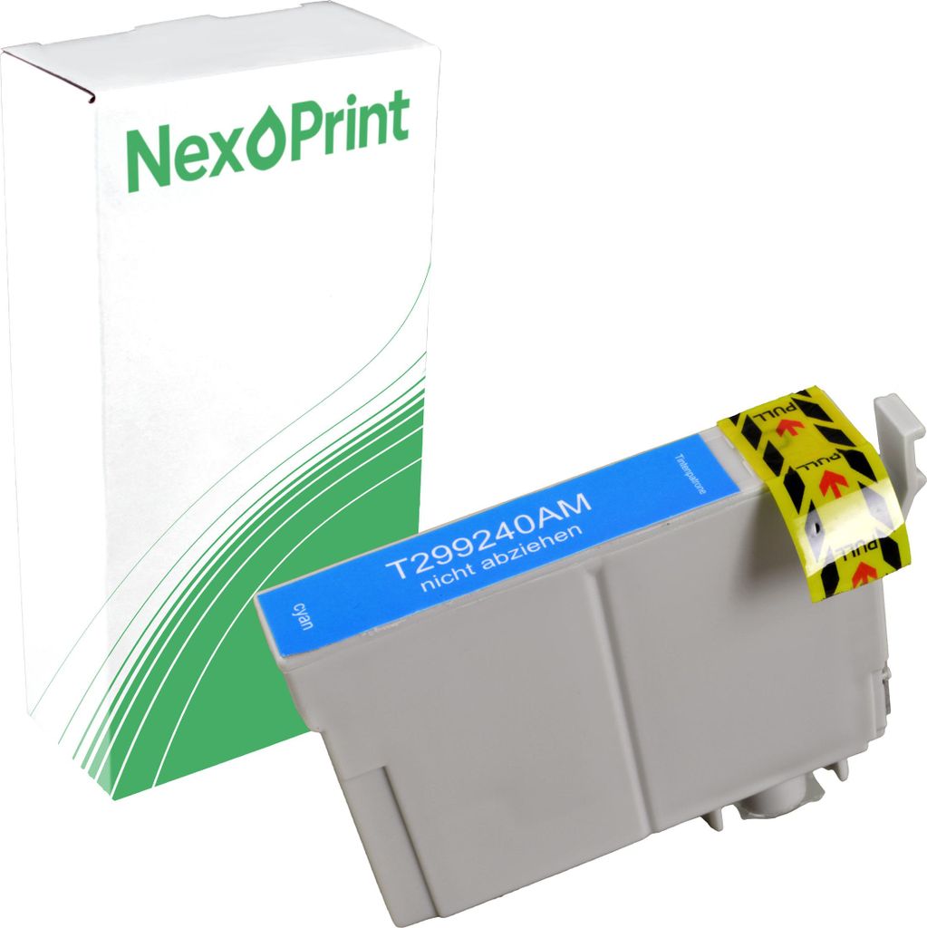NexoPrint C13T29924010 cyan 29XL Druckerpatronen kompatibel zu Epson Expression Home XP-332 Expression Home XP-335 Expression Home XP-342 ca. 680 S...