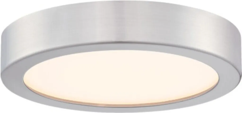 Plafonnier LED 16 cm Nickel - Éclairage Couloir et Entrée Moderne