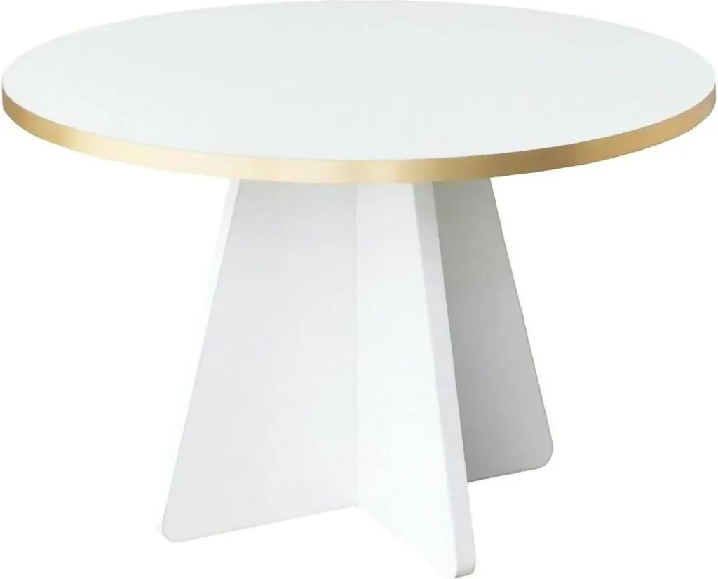 Table Basse de Rangement Armanda Or 60 cm pour Salon Contemporain