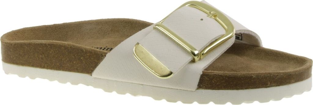 Piece of Mind Sandale Pantolette Tiefenfussbett Leder Reptilienmuster weiß EUR 42