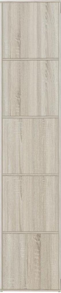 SMARTBett Standregal, Würfelregal für Wohnzimmer, Kinderzimmer, Schlafzimmer und Büro | Regal Eiche Sonoma + 5 Türen Eiche Sonoma