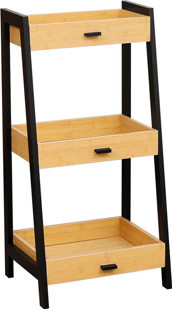 Etagère Ellen en Bambou : Fini le Désordre dans votre Salle de Bain Zen