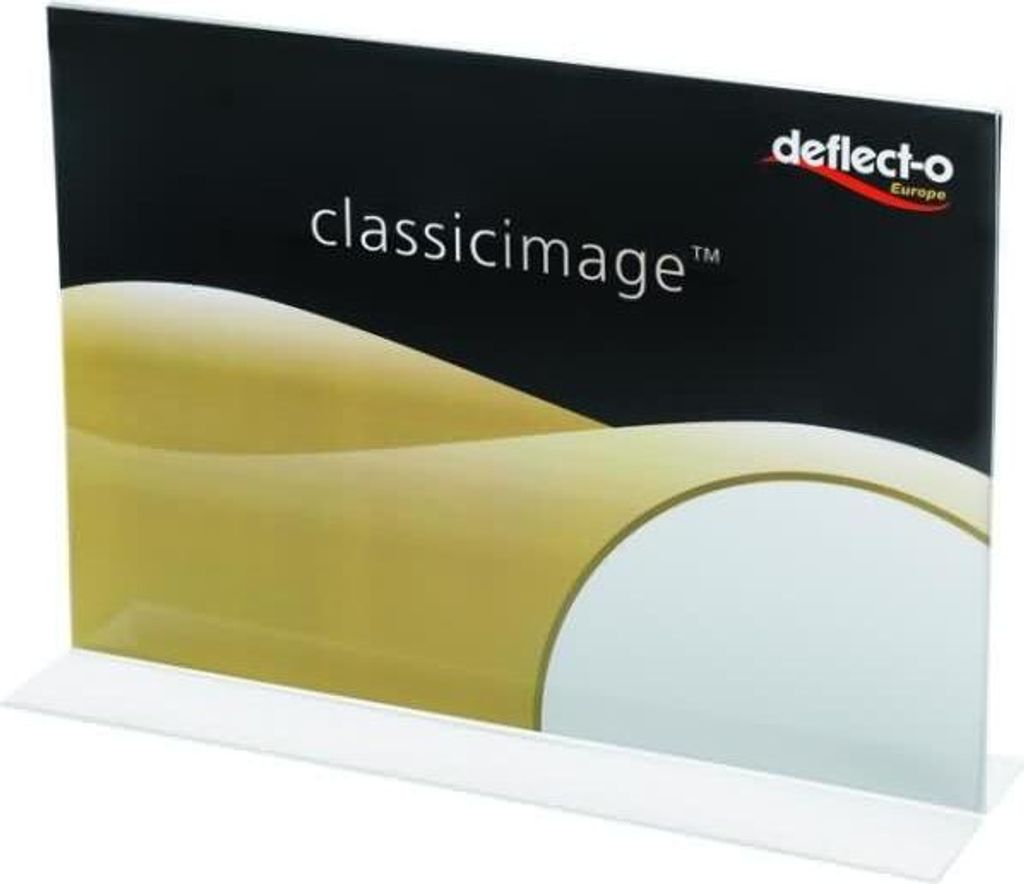 Tischaufsteller Classic Image gerade A6 quer transparent