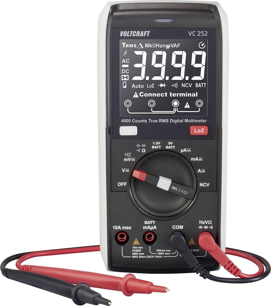 VC252 Hand-Multimeter digital CAT III 600 V Anzeige Counts Immagine del prodotto 