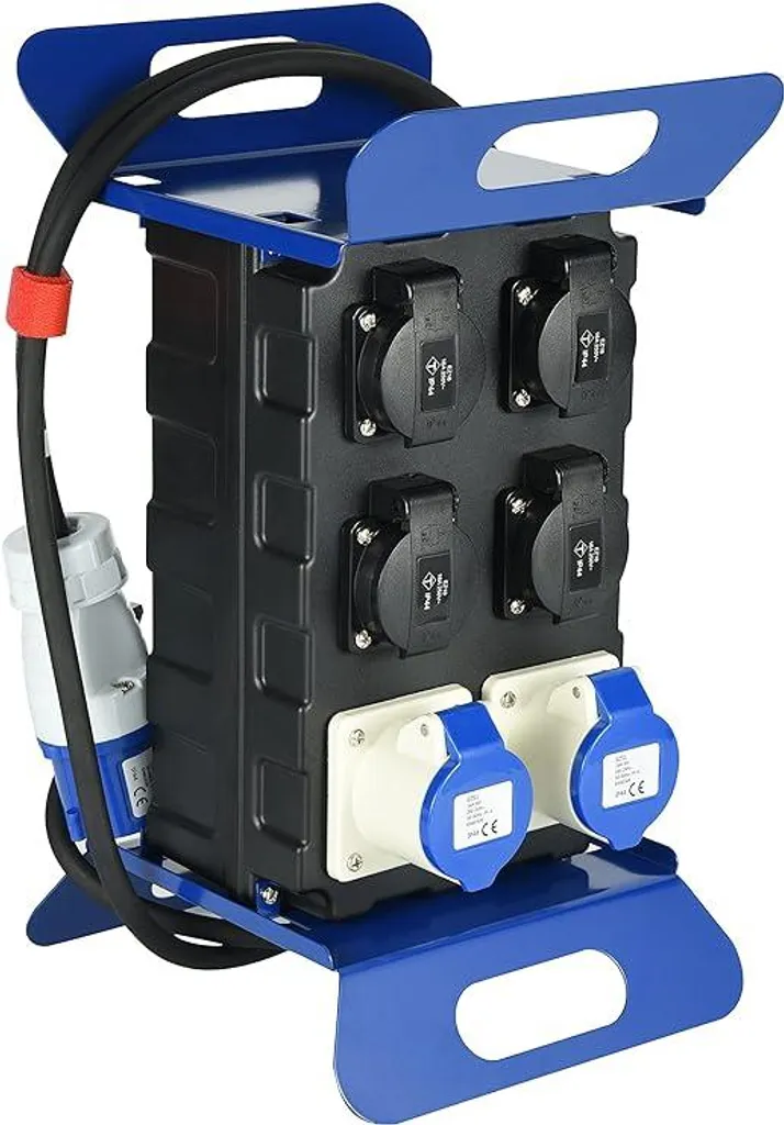 Coffret de chantier mobile 20x22x36 cm et tableau de distribution IP44