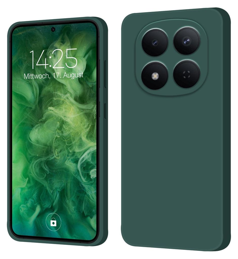 Hülle für Xiaomi Redmi Note 15 Pro 5G Case Cover Bumper Smartphone Softgrip Schutzhülle Farbe: Grün