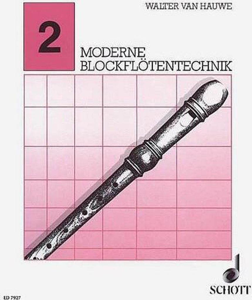Moderne Blockflötentechnik, für Sopran- oder Alt-Blockflöte. Bd.2