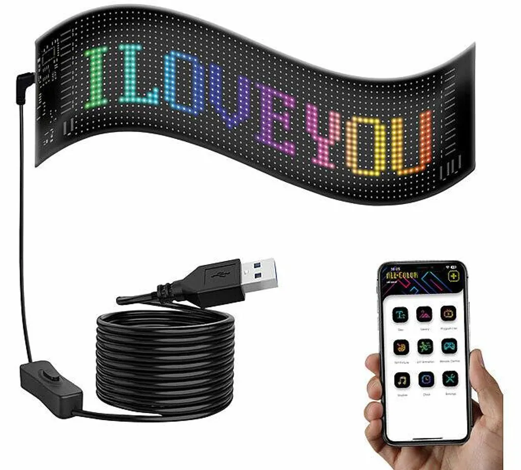 Panneau lumineux LED programmable pour attirer les clients en magasin