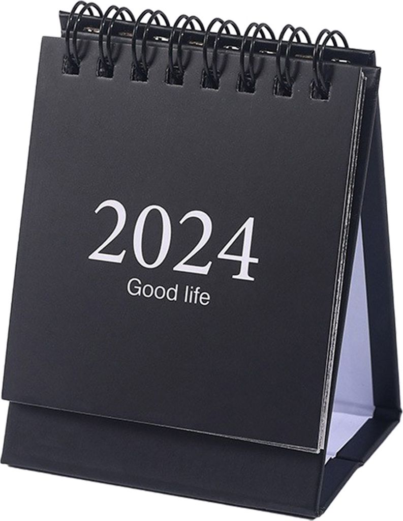 2023–2024 Mini-Tischkalender, Planbuch, Spiralspule, Seitenumblättern, Datumsaufzeichnung, 17 Monatskalender zum Planen, Ereignisprotokoll, Kale...