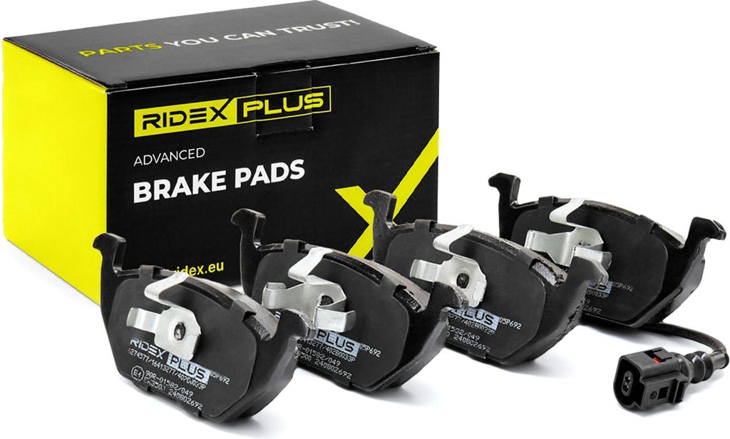 RIDEX PLUS Bremsbeläge Satz Vorne Bremsklötze für VW Golf VII Schrägheck (5G1, BQ1, BE1, BE2) 402B0033P