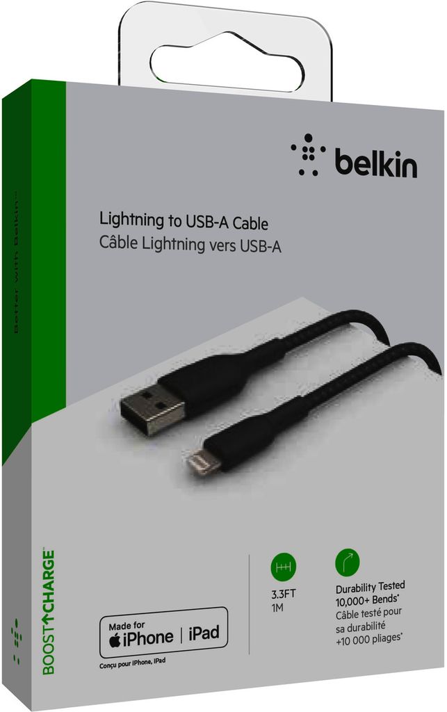 Belkin BOOST CHARGE - Lightning-Kabel - Lightning (M) bis USB (M) - 1 m - Schwarz - für Apple iPad/iPhone/iPod (Lightning)