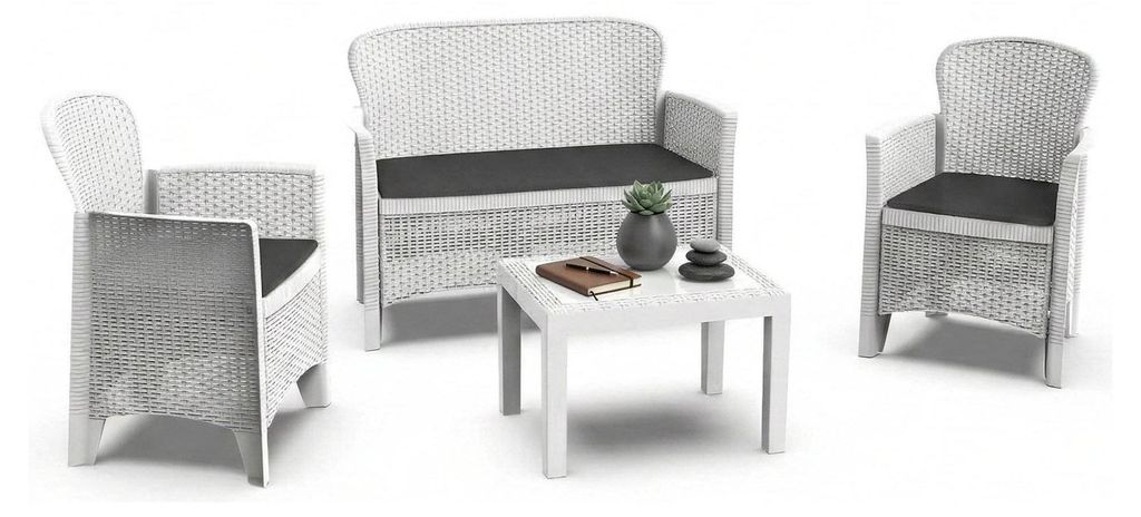 Outdoor-Lounge-Set Dlinett, Gartengarnitur mit 2 Sesseln, 1 Produktbild 