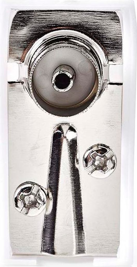 Nedis IEC (Coax) Stecker - Abgewinkelt - Buchse - Vernickelt - 75 Ohm - Schraube - Kabeleingangsdurchmesser: 7.0 mm - Metall / PVC - Weiss - 2 Stü...