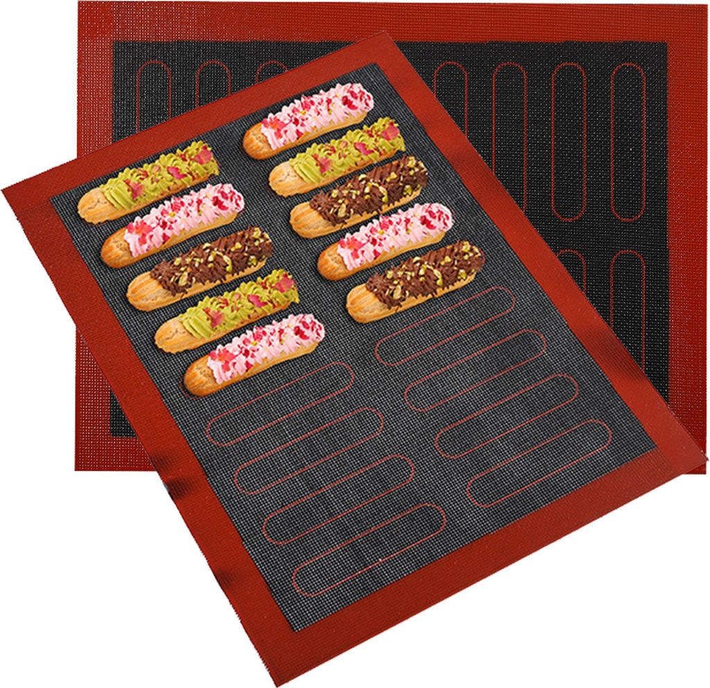 2 PIÈCES Tapis de cuisson en silicone 18 Eclairs Pizza Image du produit 
