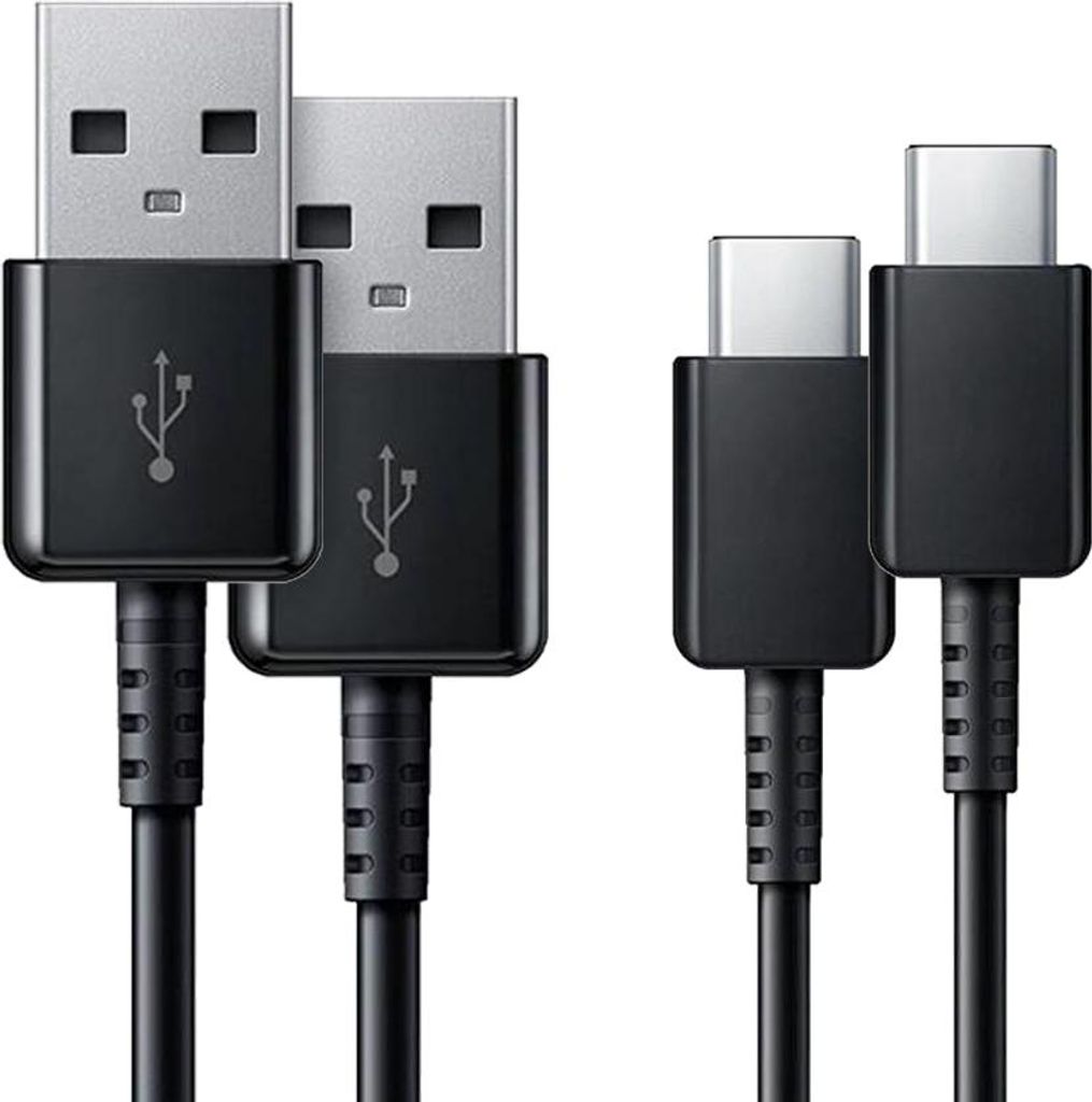 Two USB-A to USB-C cables are shown against a white background.