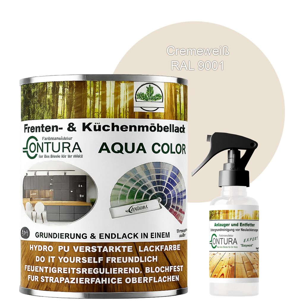 750ml. + Anlauger - Contura Küchenmöbellack RAL Möbellack Produktbild 