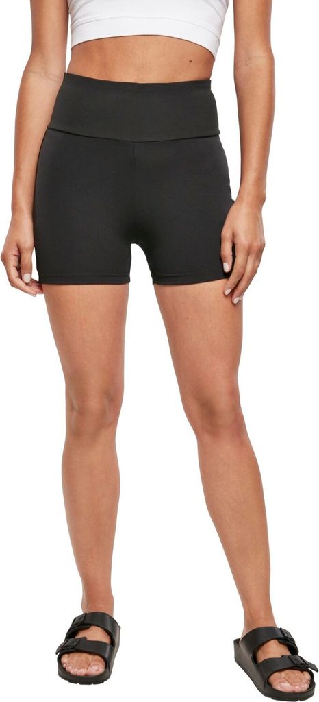Urban Classics Hotpant Damen Ladies High Waist Short Cycle Hot Pants schwarz L