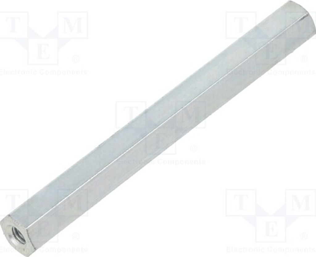 10x Distanzmuffe mit Gewinde sechskant Innengew: M3 55mm 125X55 Distanzelemente a