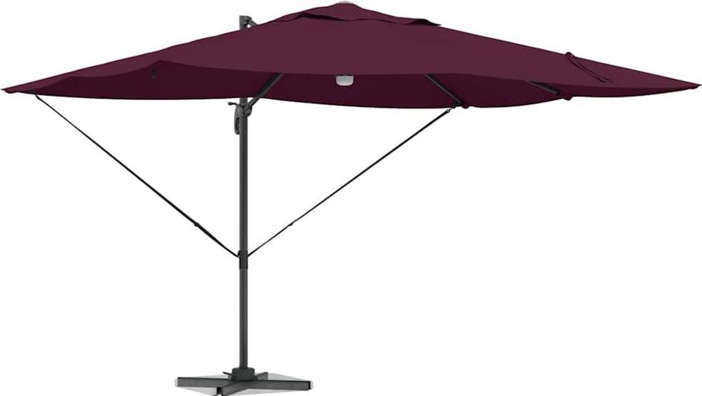 Parasol vidaXL rouge bordeaux 351 x 250 x 253 cm Image du produit 