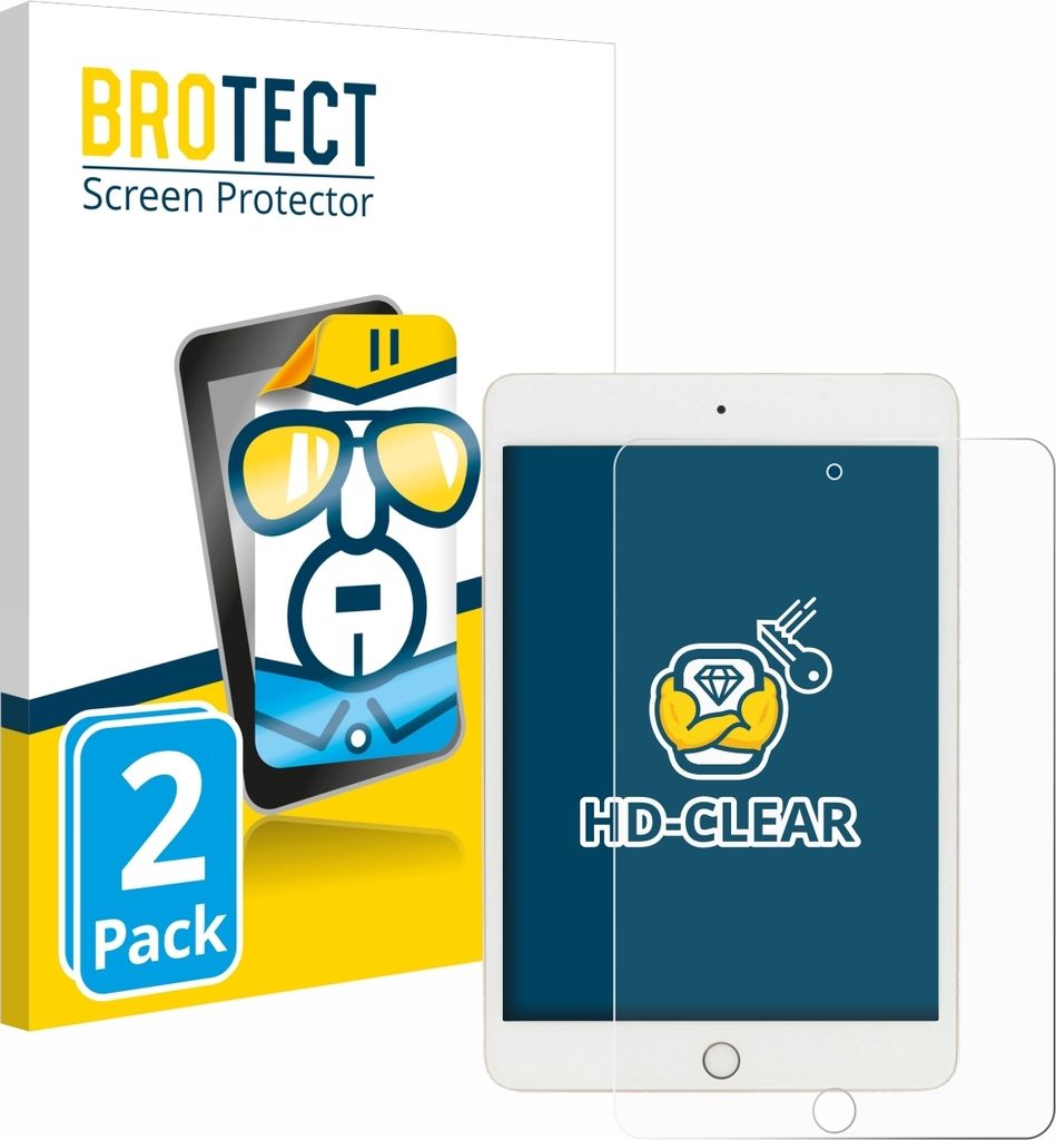 2x Für Apple iPad Mini 5 2019 (5. Gen.) Schutzfolie BROTECT Displayschutz Display Schutz Folie Klar Transparent