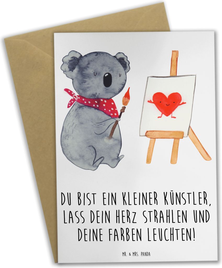 Mr. & Mrs. Panda Beileidskarte Die Freude an der Produktbild 