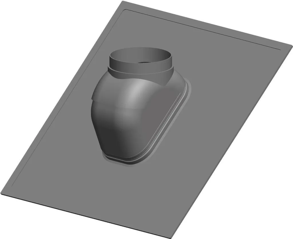 Étanchéité Toiture Conduit Fumée DN 60/100 80/125 Atec Noir 25-45°