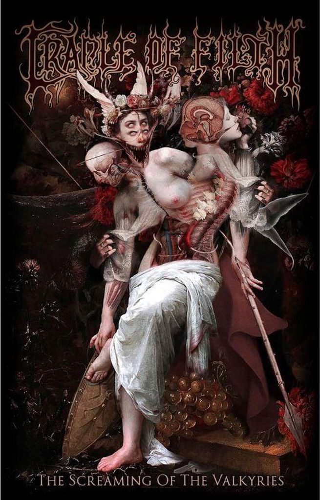 Cradle Of Filth Flagge The Screaming Of The Valkyries multicolor Standard