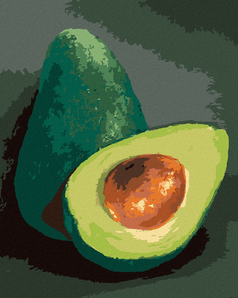 Zuty - Malen nach Zahlen - AVOCADO 1(MYROSLAVA VOLOSCHUK), 40x50 cm, ohne Keilrahmen