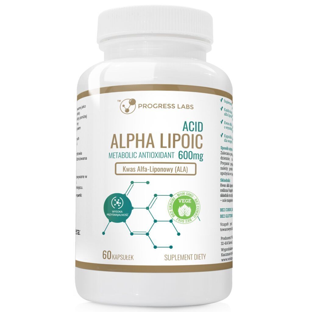 Progress Labs Alpha-Liponsäure 600mg 1er pack x 120 Kapseln Produktbild 