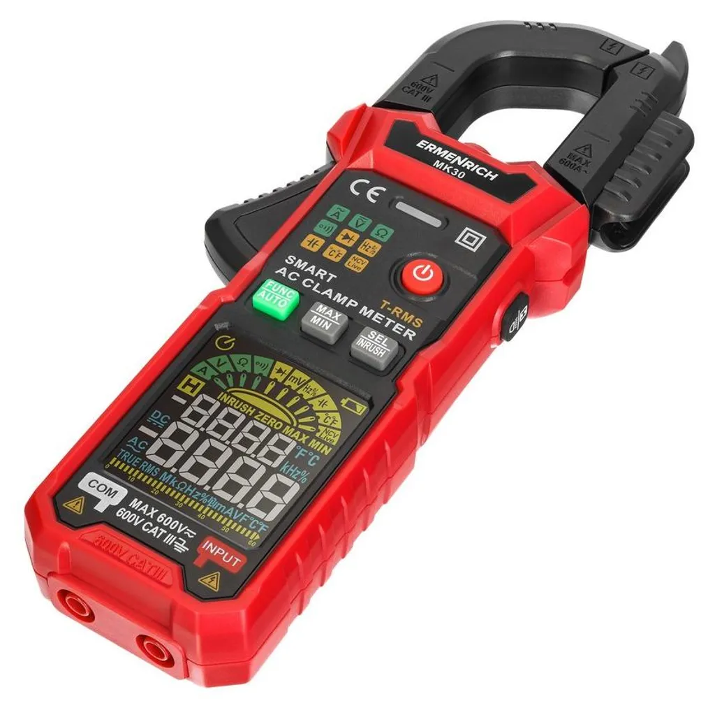 Multimètre à pince numérique Ermenrich 82967 Ping MK30 de diagnostic